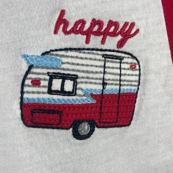 altar’d state NEW $50 Happy Camper Embroidered Accent T-Shirt S - Picture 5 of 6